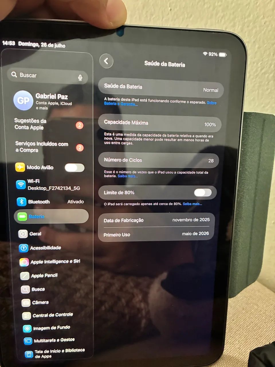 iPad 7 mini A17 Pro 100% garantia até 05/27 - Foto 3