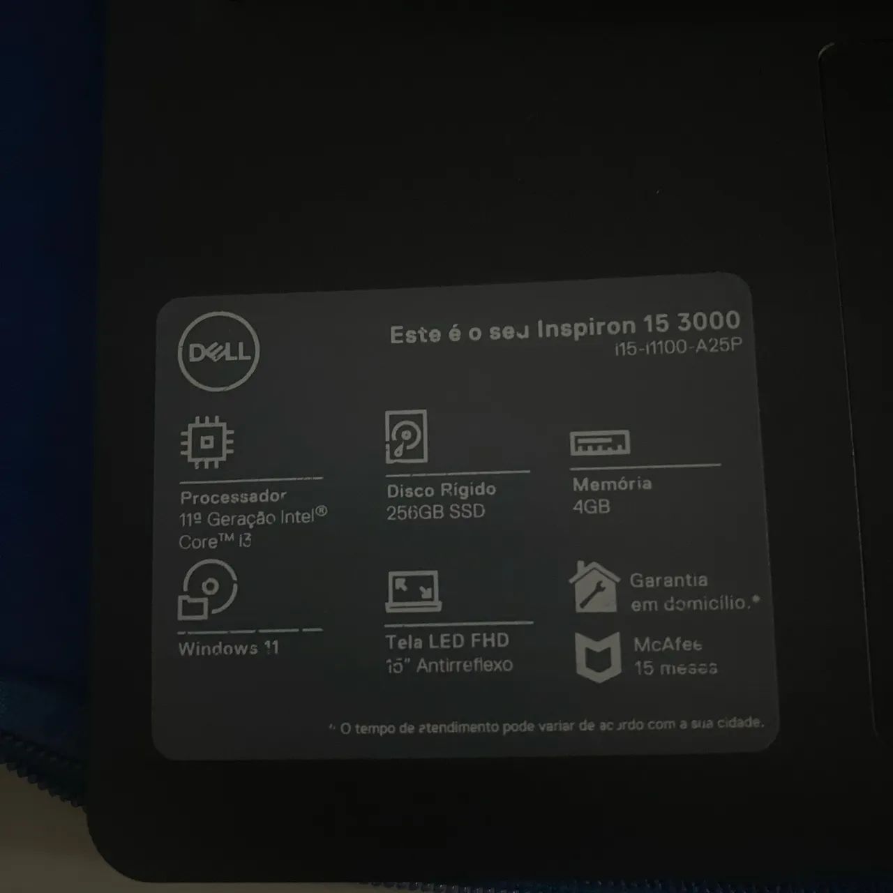 NOTEBOOK DELL INSPIRON  