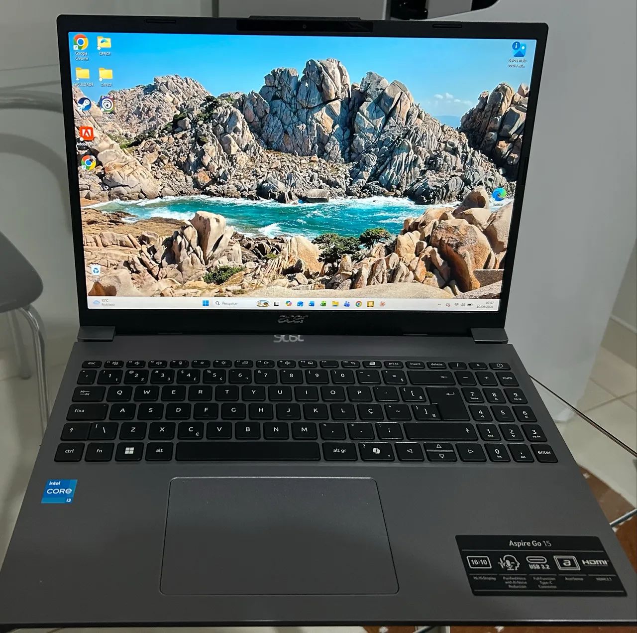 NOTEBOOK ACER ASPIRE GO - COMPLETO + ACESSÓRIOS  - Foto 4