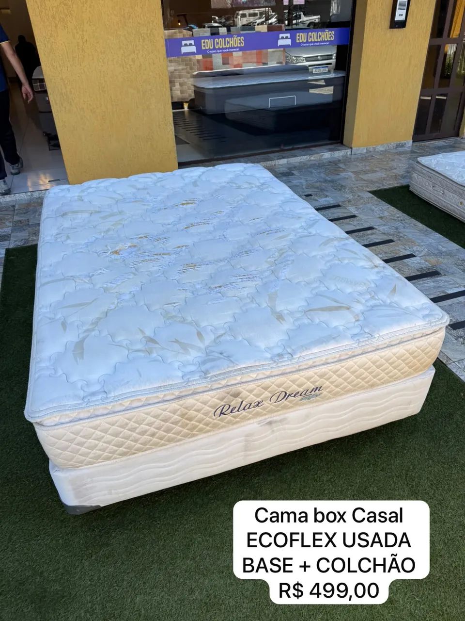 Cama Box Casal ECOFLEX USADA - ENTREGO  - Foto 2