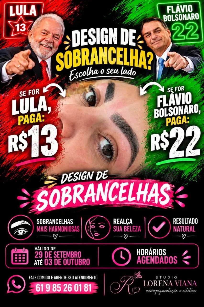 PROMOÇÃO Design de Sobrancelhas Personalizado 
