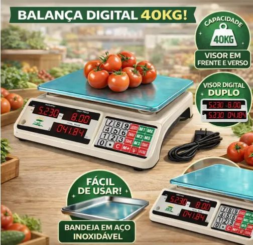 Balança Eletrônica Digital 40kg Comercial Alta Precisão - Foto 4
