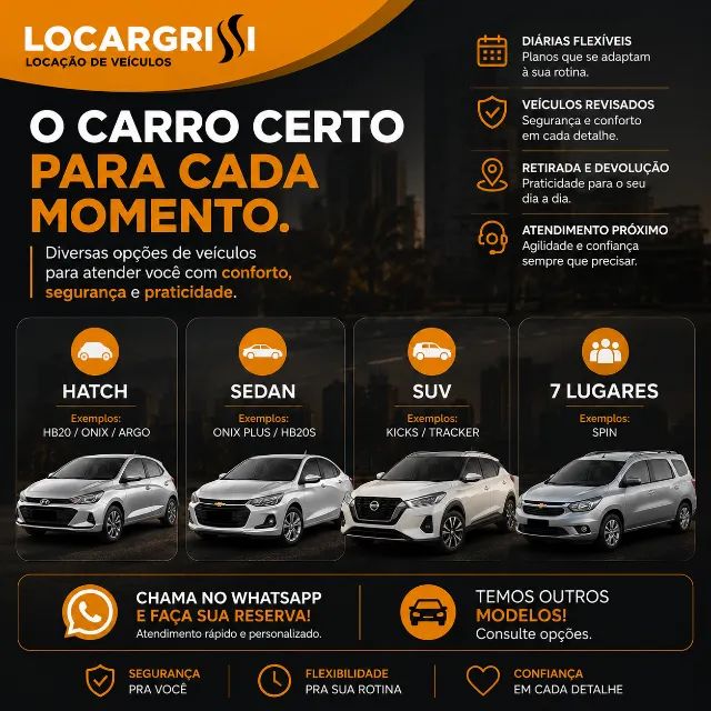 Aluguel | Locação de veículos
