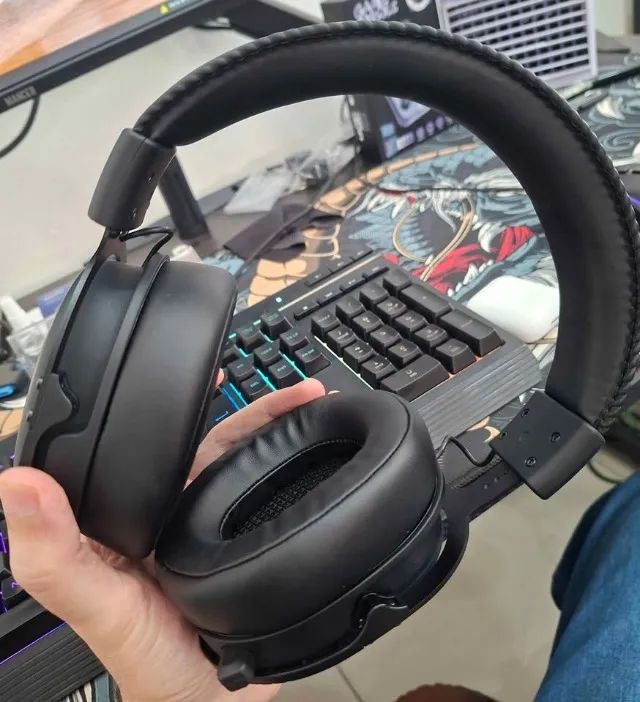 Headset Gamer RGB Bluetooth 7.1 - Foto 3