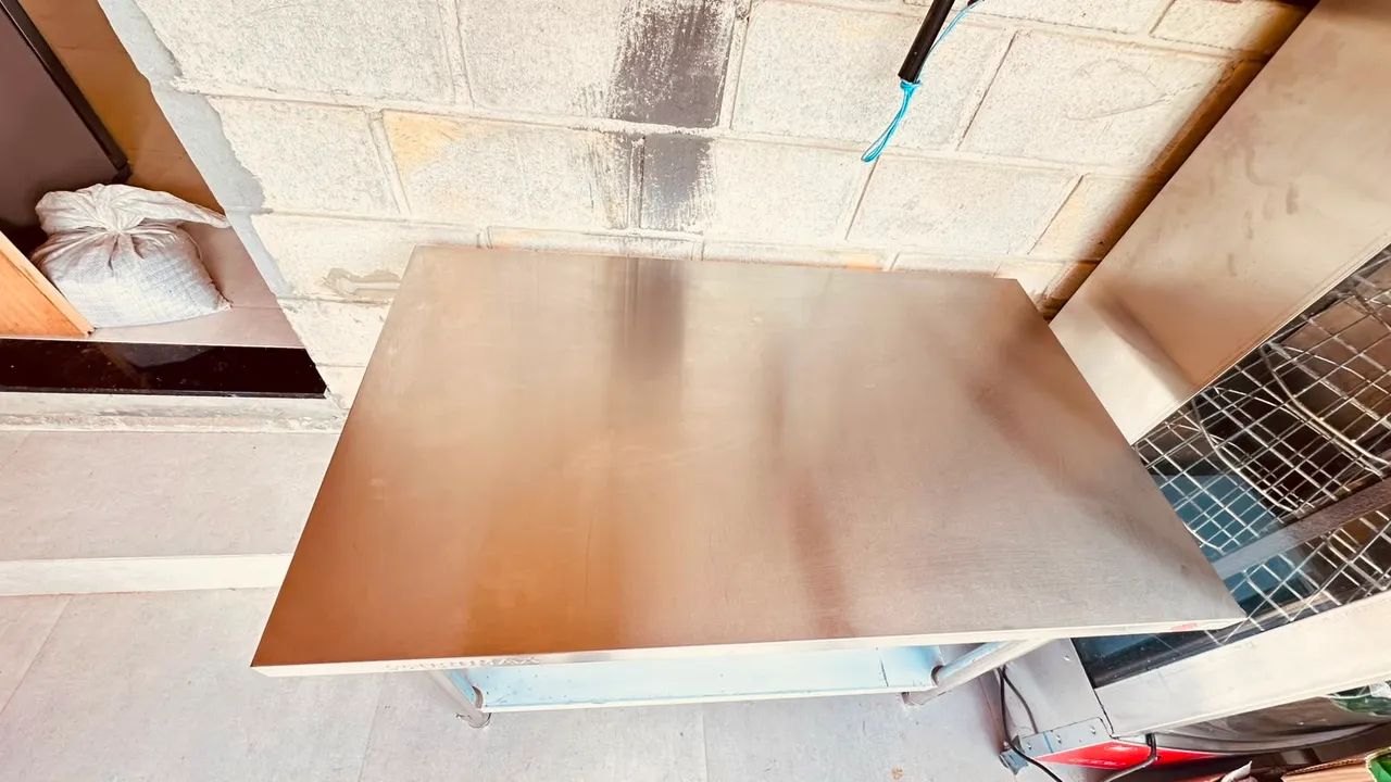 Assadeira frango carnes 128kg 8 grelhas + mesa inox profissional - Foto 5