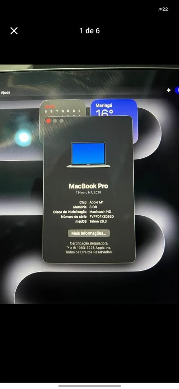 MacBook M1 Pro com Touchbar (troco por iphone 15 pro max e pro)
