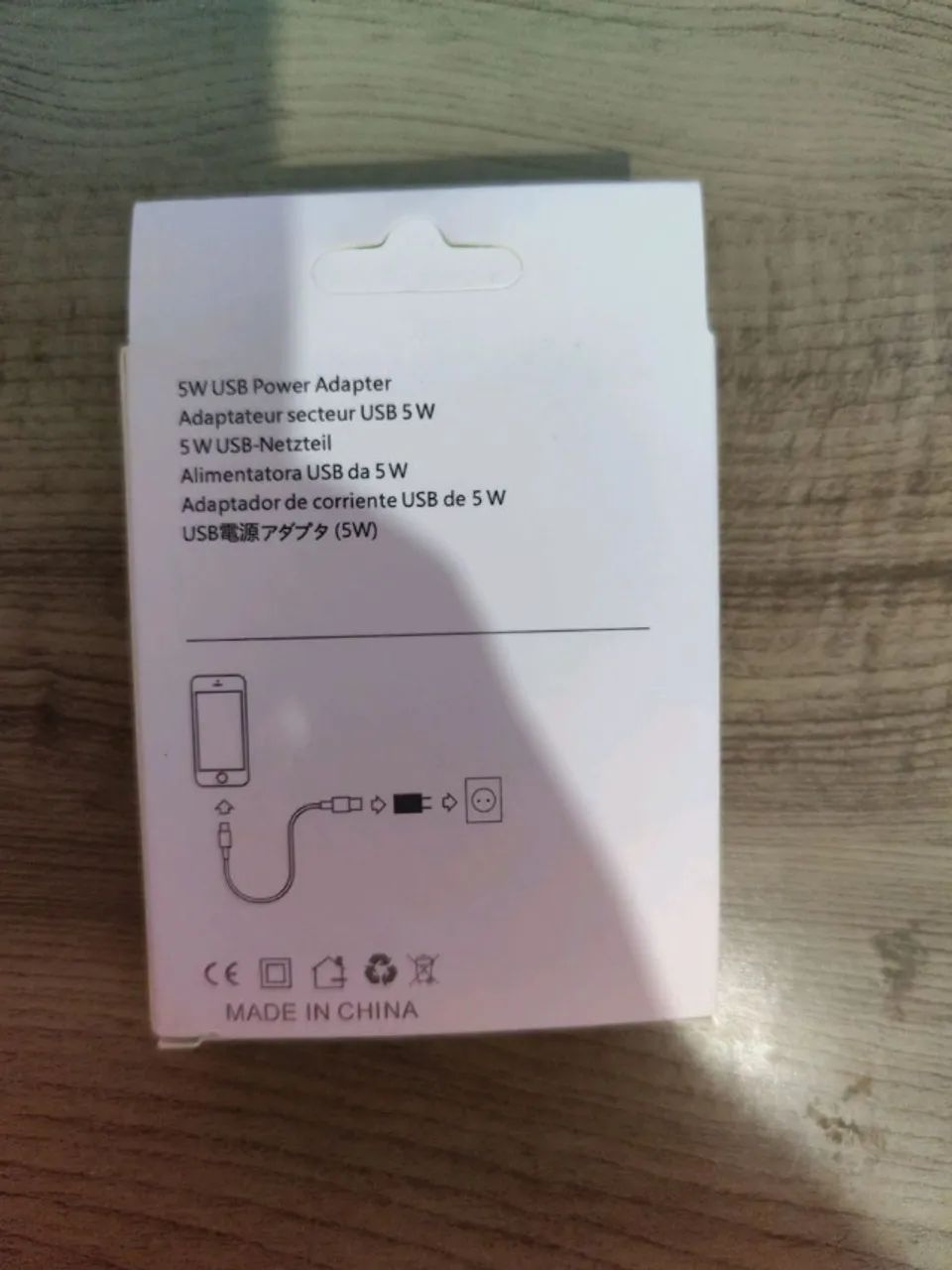 fonte usb 5w power adapter branca - Foto 2