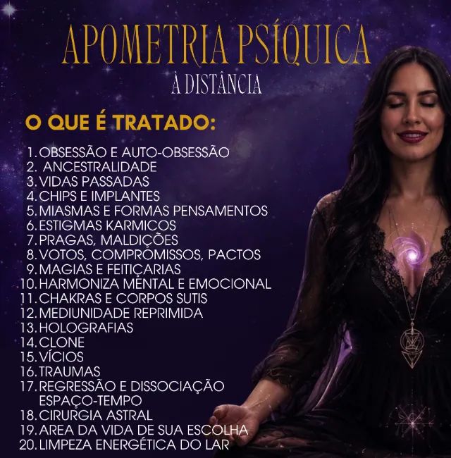 APOMETRIA PSÍQUICA À DISTÂNCIA - Foto 3