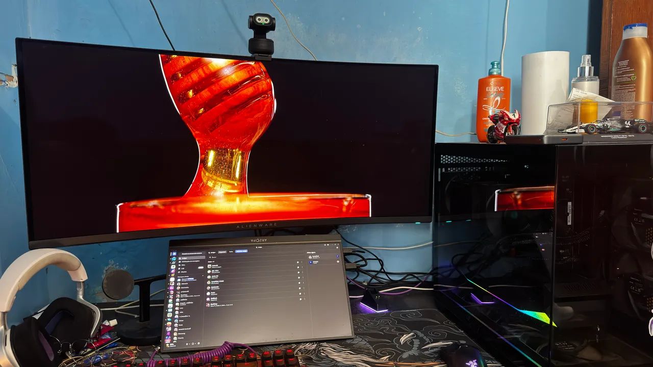 Monitor Gamer Curvo Alienware Qd-oled De 34" Aw3423dwf