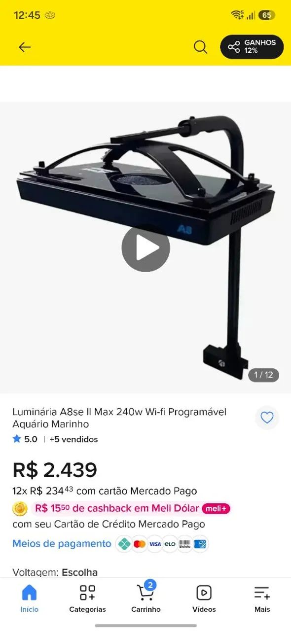 Luminária AIPAI A8 SE MAX 240W - Foto 3