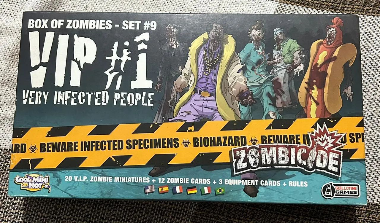 Zombicide Vip 1 em português com as minis pintadas