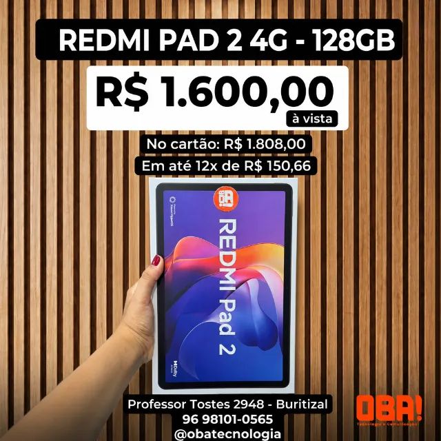 Redmi Pad 2 128 GB 4G - Pega Chip