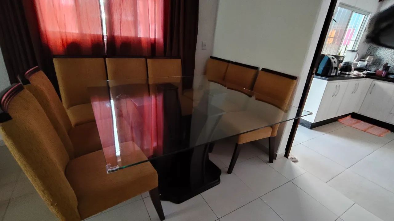 Mesa vidro grande 8 lugares. - Foto 5