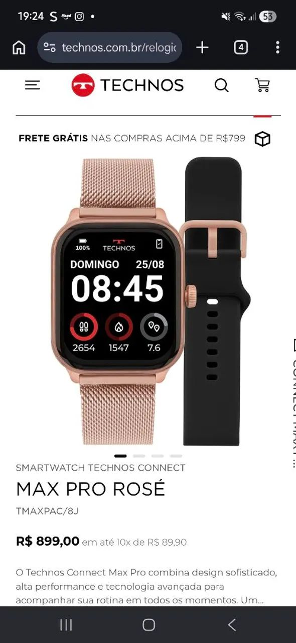 Relógio SmartWatch Technos - Foto 3
