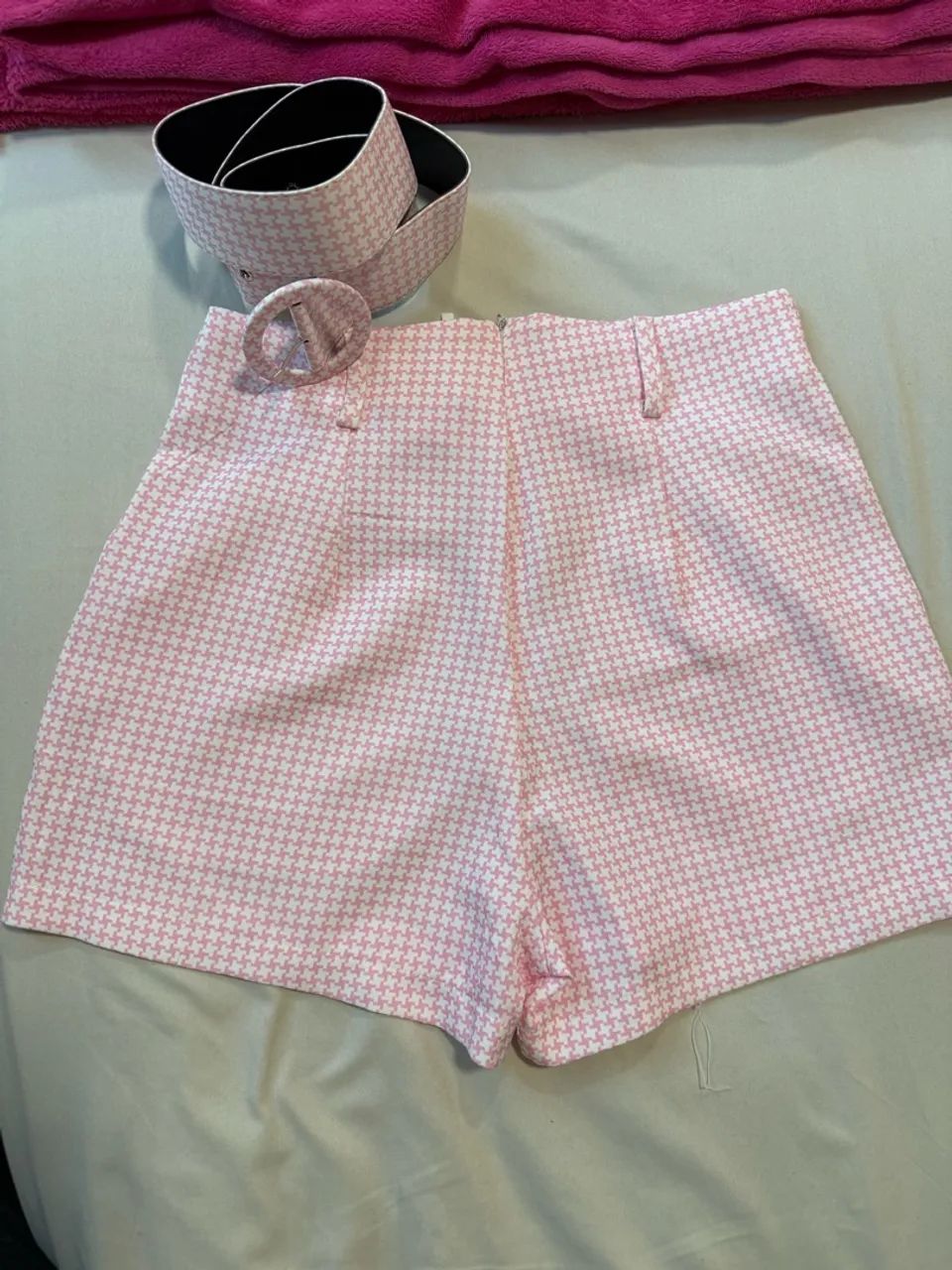 Short alfaiataria com cinto - Foto 2