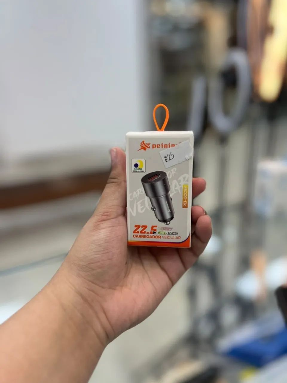 CARREGADOR VEICULAR USB PEINING 22.5W 