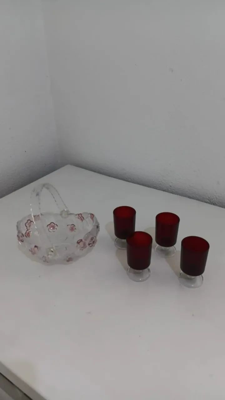 Cesta de Cristal Lapidado - Nova  - Foto 3