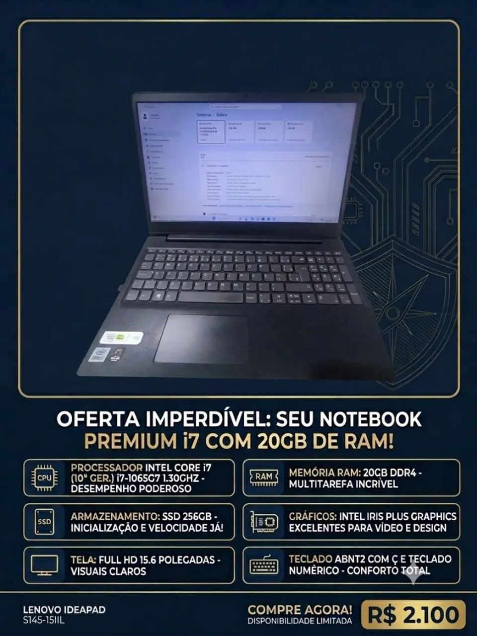 Notebook Lenovo  S145