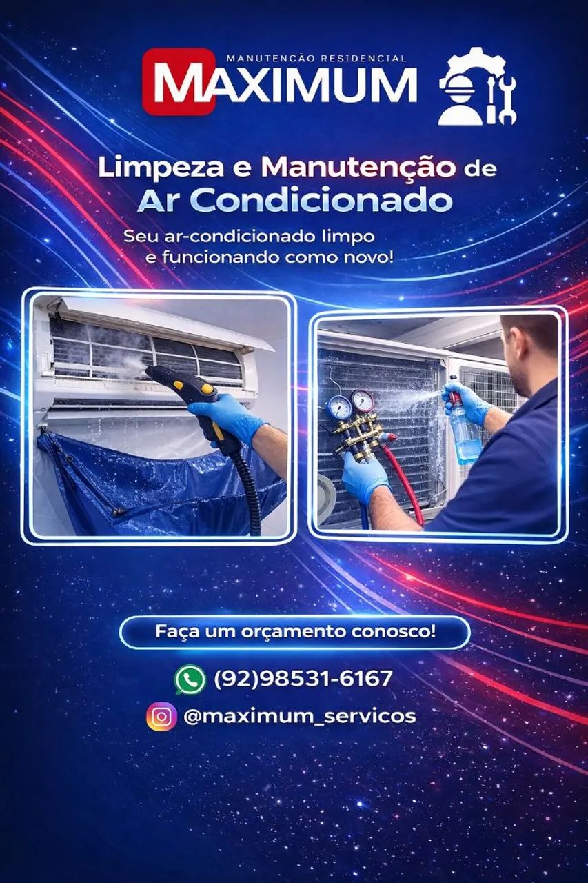 limpeza e manutenção de ar condicionado