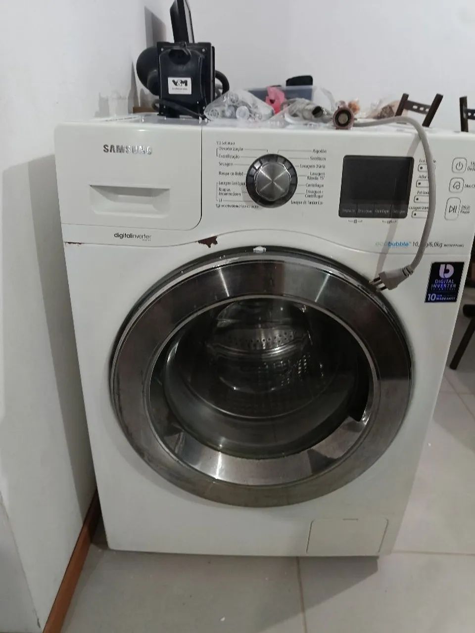 Máquina de Lava e Seca 110 v com transformador.