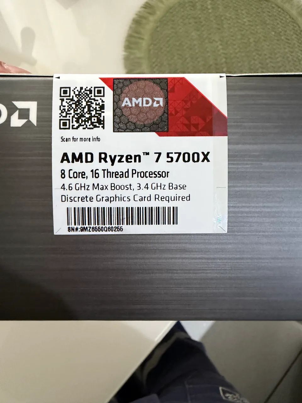 Processador AMD Ryzen 7 5700x Lacrado!  - Foto 2
