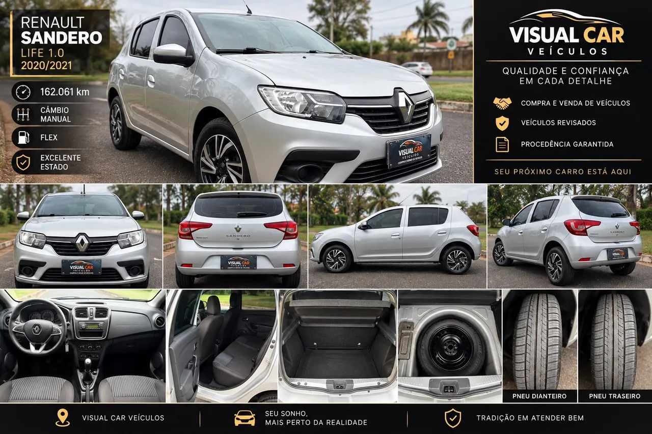 Renault Sandero SANDERO Life Flex 1.0 12V 5p Mec. 2021