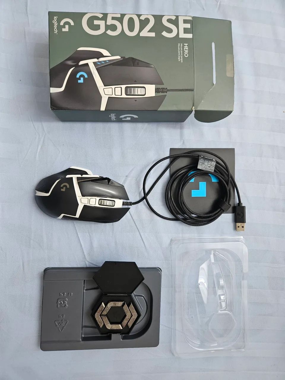 Mouse Gamer Logitech G502 SE Hero + Caixa e Pesos - Funcionando 100%