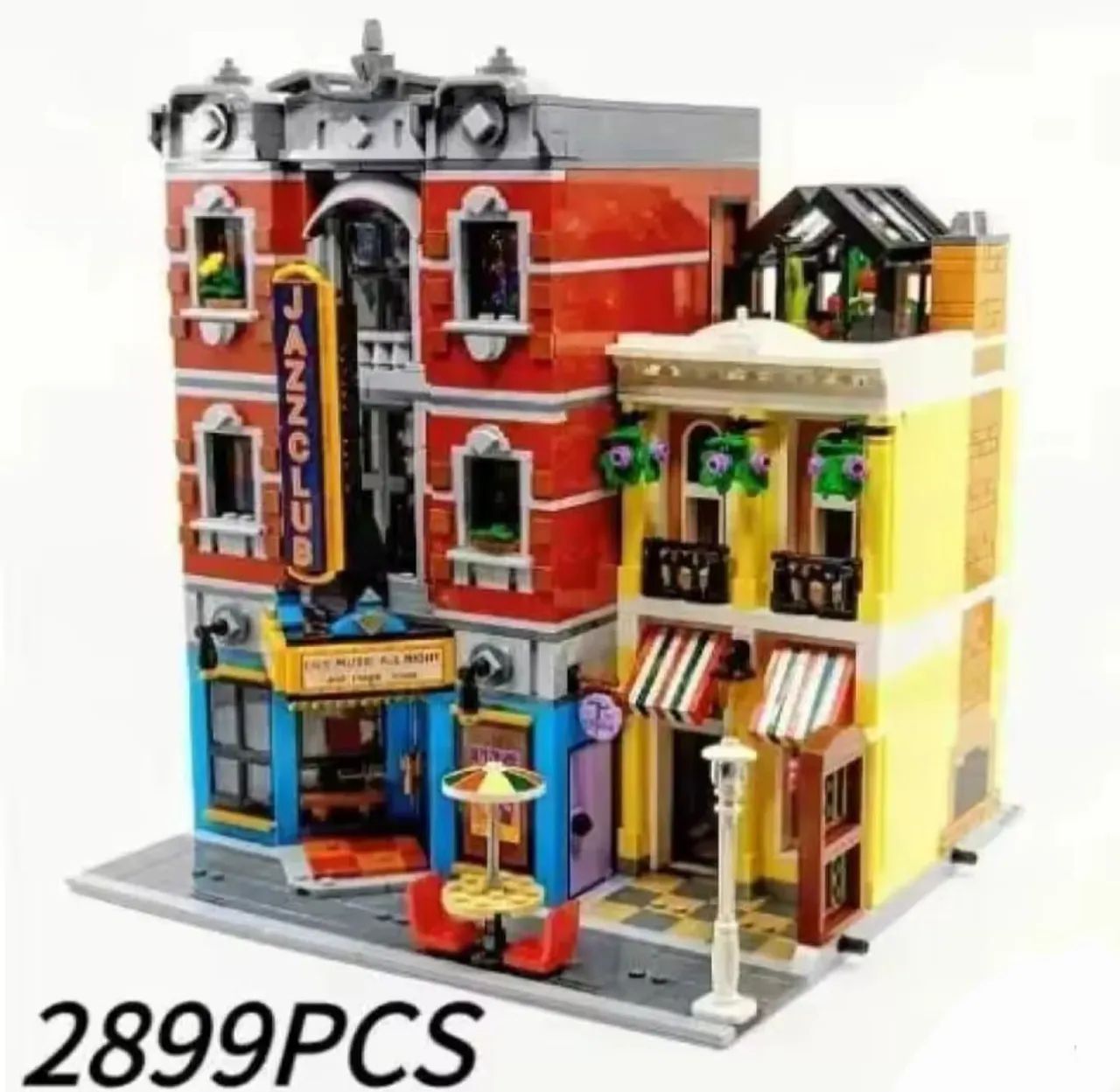 BLOCOS DE MONTAR MODULAR JAZZ CLUBE 2899 PEÇAS MODELO 10312 MARCA MEGA TIPO LEGO 
