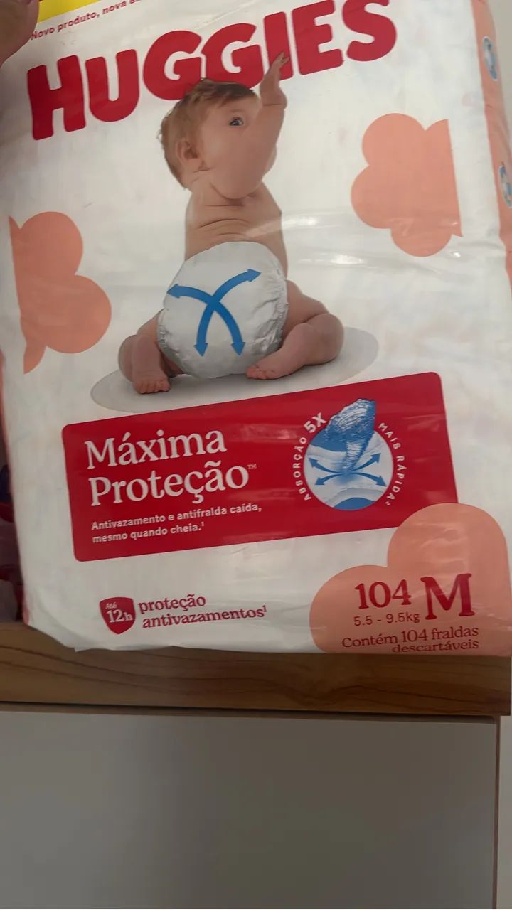 Fraldas descartáveis M - Foto 2