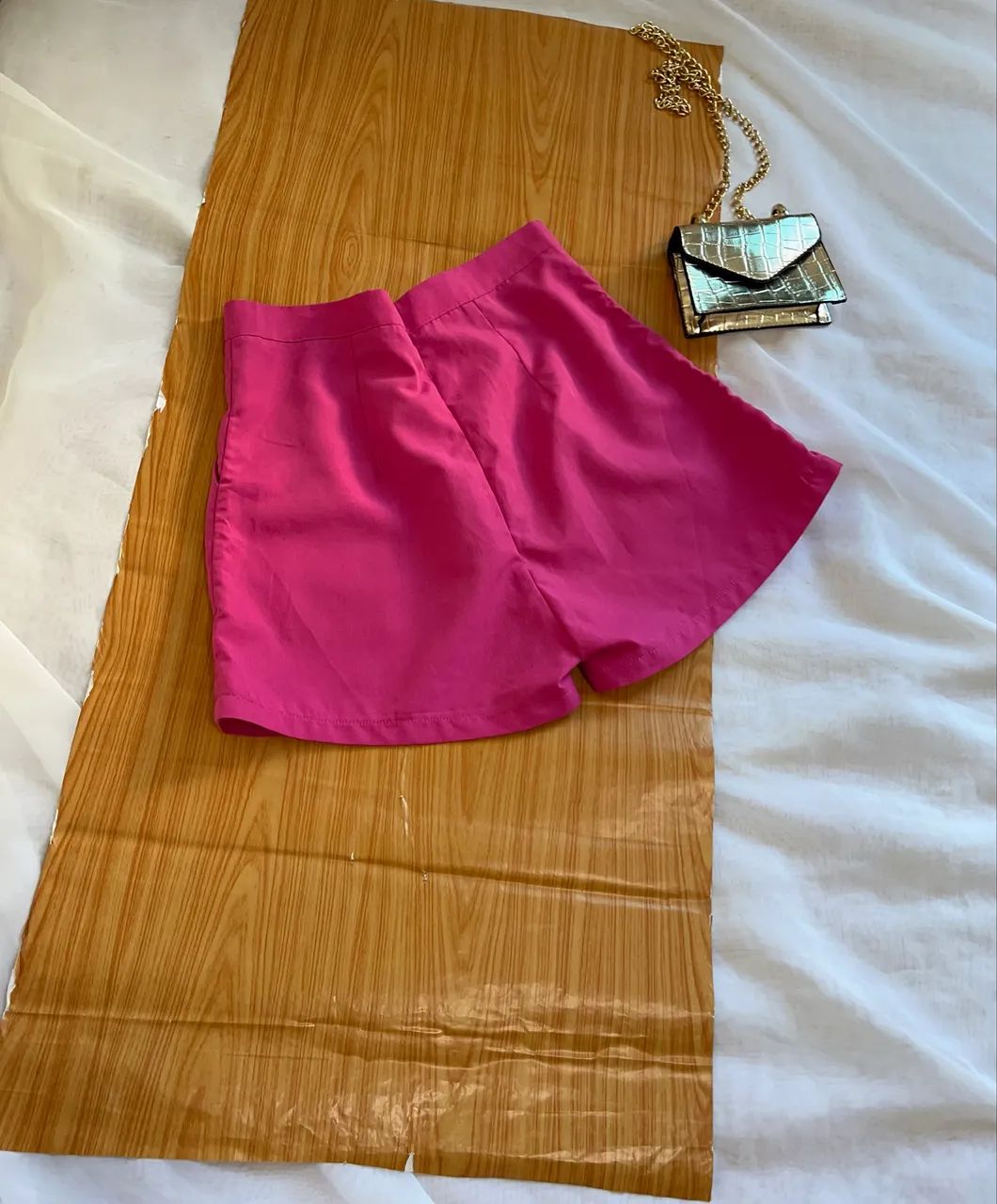short shein rosa  - Foto 4