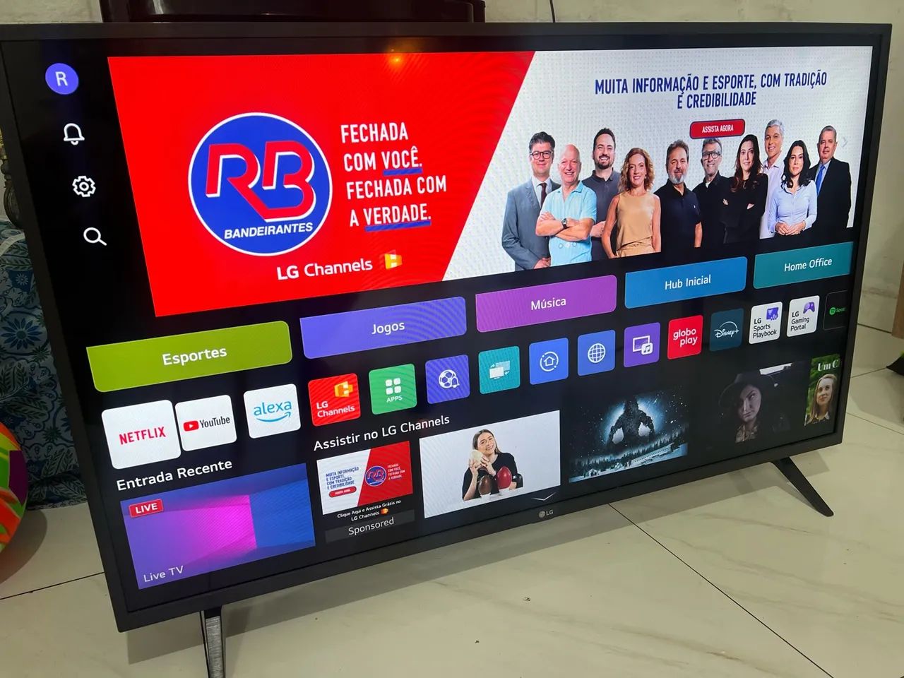 TELÃO SMART LG 4K COM XBOX INTEGRADO 43 POLEGADAS  - Foto 5