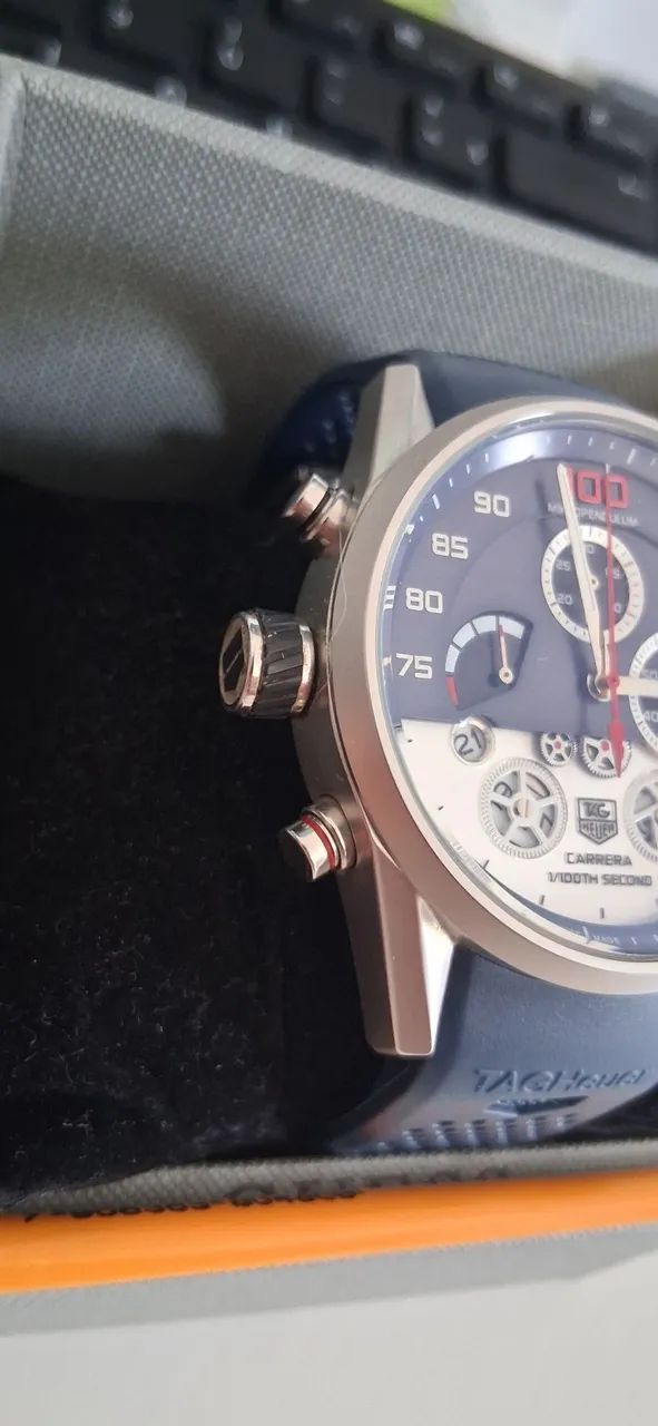 Relógio esportivo Pulseira azul  - Foto 2