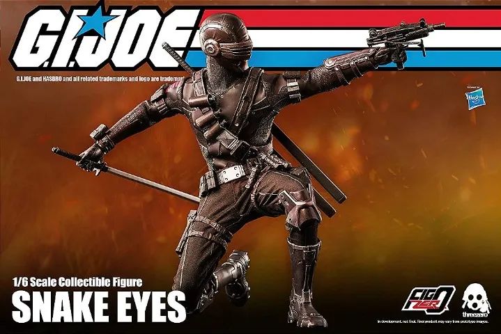 Boneco Gi Joe Snake Eyes 1/6 Threezero 