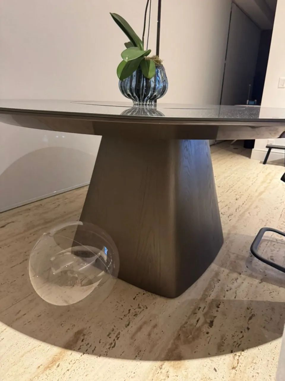 mesa de jantar redonda brentwood 