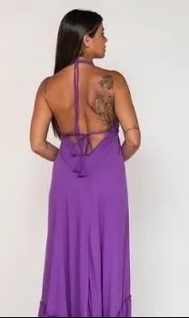 Vestido longo lilás - Foto 4