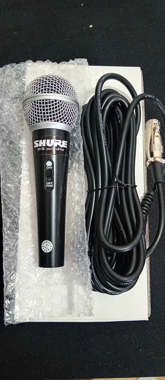 MICROFONE SHURE SM58 O FANTÁSTICO ALTA QUALIDADE E A MELHOR CAPTAÇÃO - Foto 4