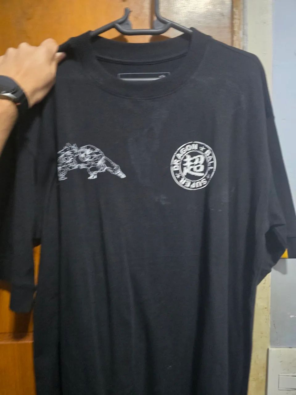 Camiseta oversized berzerk preta Dragon ball M