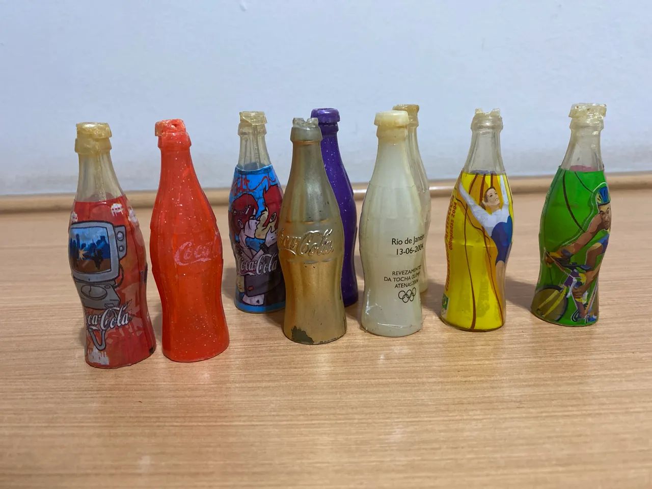 Lote Garrafinhas coca-cola antiga