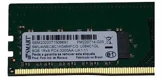 Memória Smart SMU4WEC8C1K0464FCG - 8GB DDR4 - 3200MHz (PC4-25600) - UDIMM