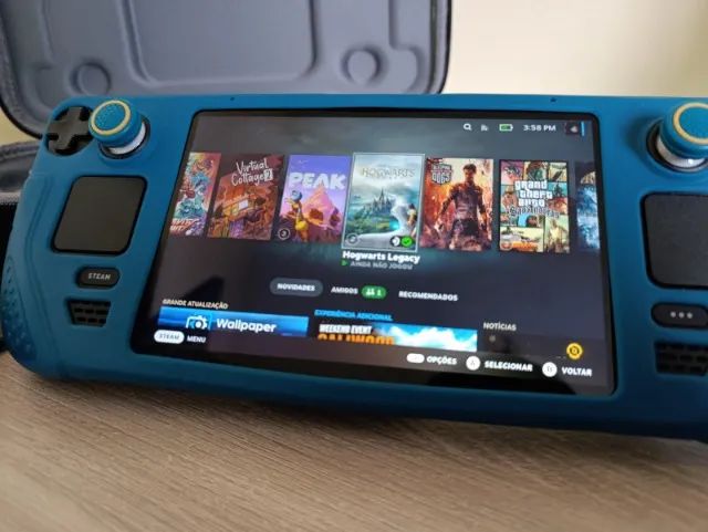 Steam Deck LCD Bateria 100% + Acessórios Premium + 512gb