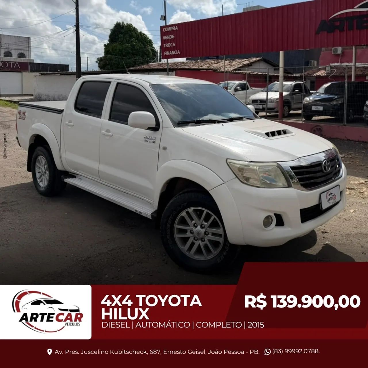 Toyota Hilux Hilux CD SR D4-D 4x4 3.0 TDI Dies Aut. 2015
