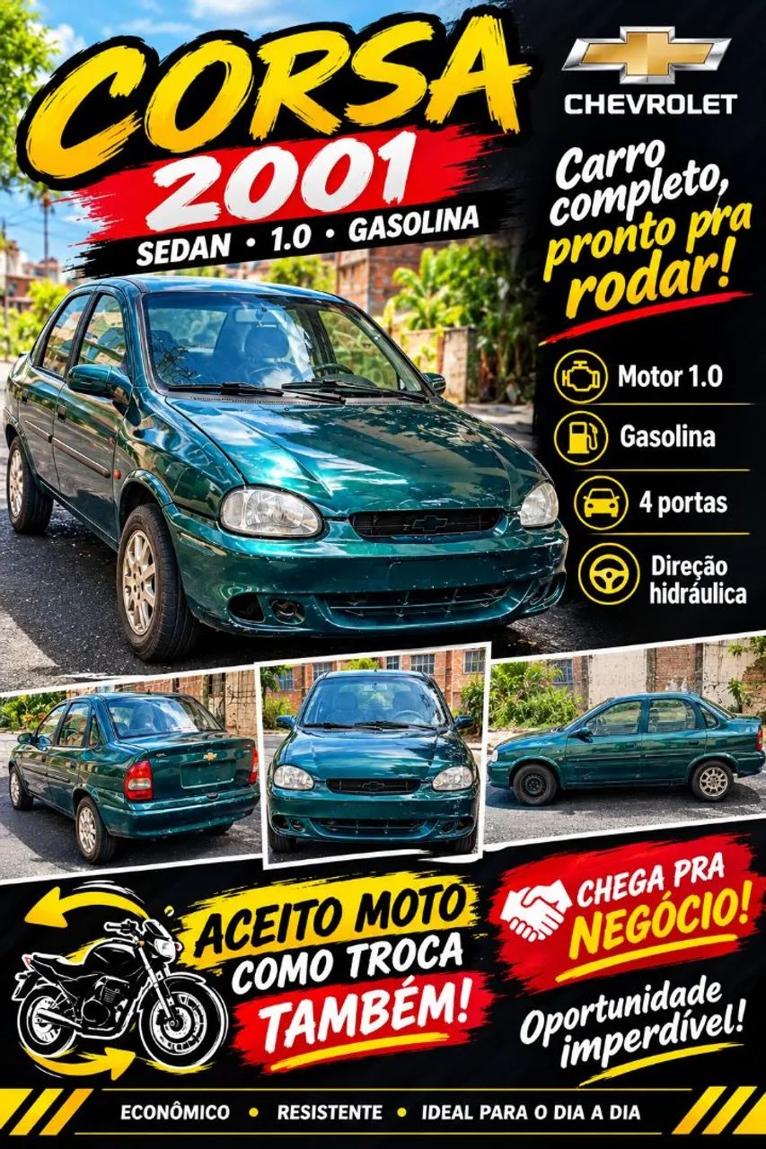 Chevrolet Corsa CORSA WIND 1.0 MPF/MILLENIUMI/ EFI 4P 2001