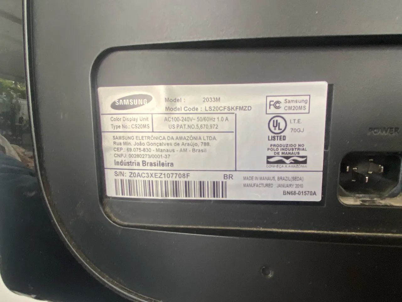 Monitor TV Samsung SyncMaster 2033M 20 - Foto 5