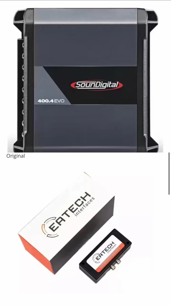 Módulo soundigital 400.4 evo + conversor RCA Eatech