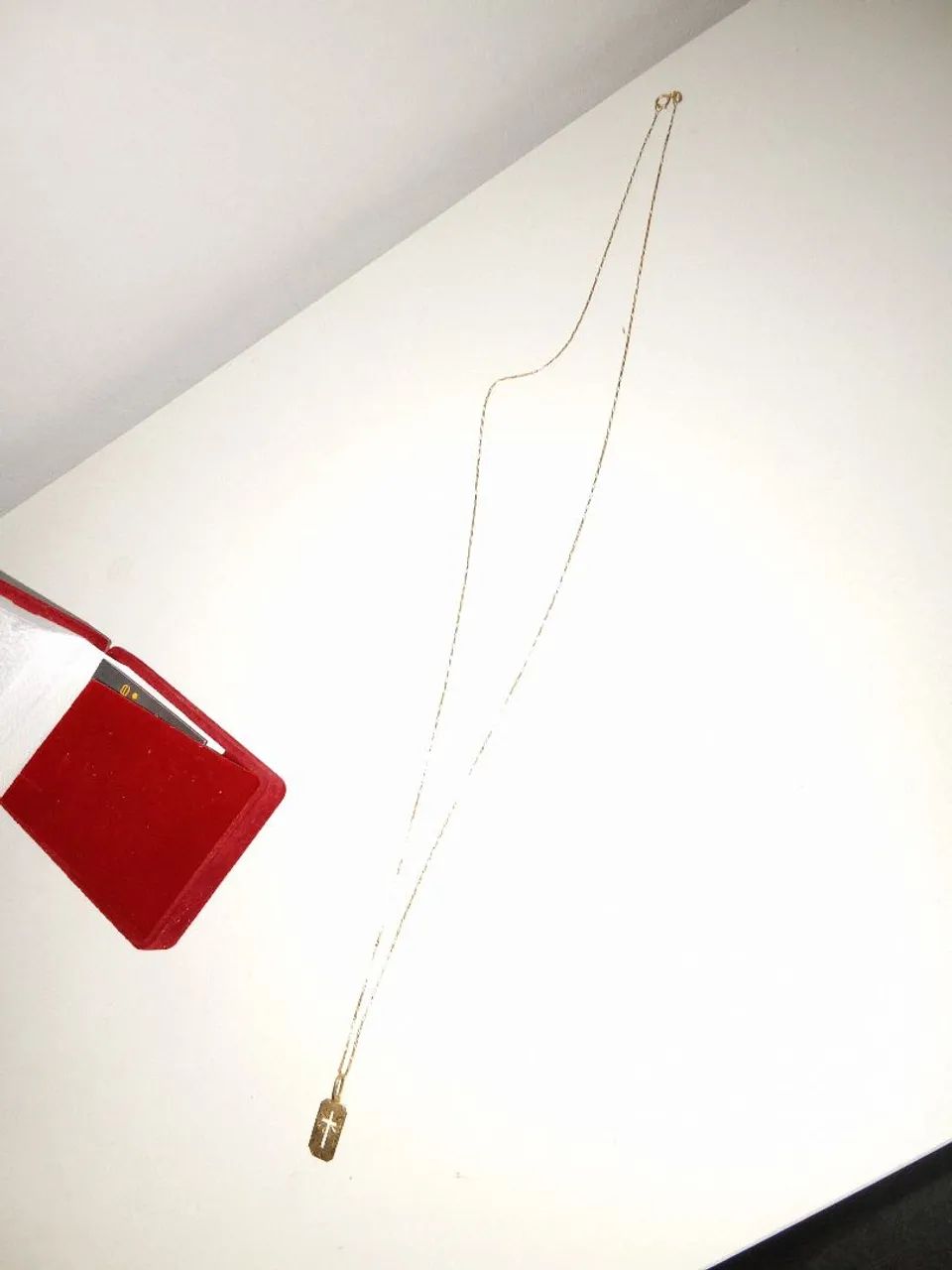 Cordão ouro masculino com pingente  - Foto 2