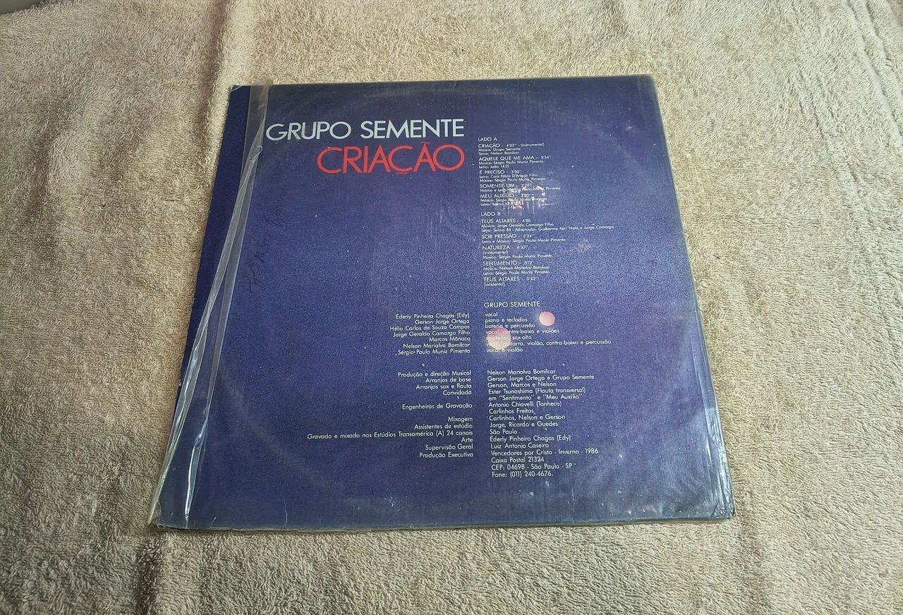 Lp disco de vinil gospel do Grupo Semente - Foto 5