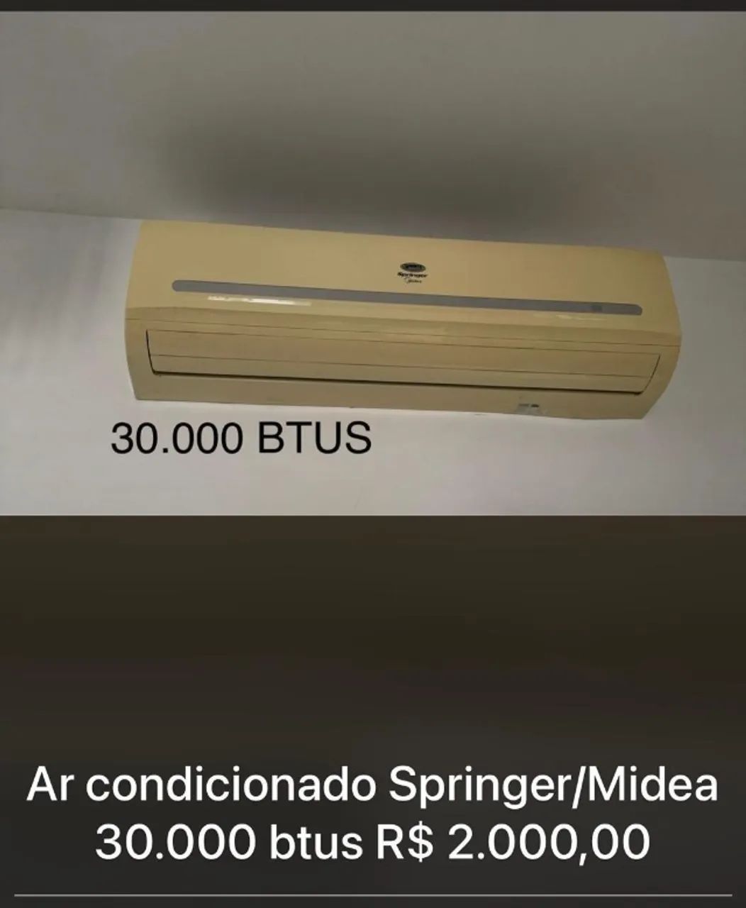 Central de ar 30 BTUs