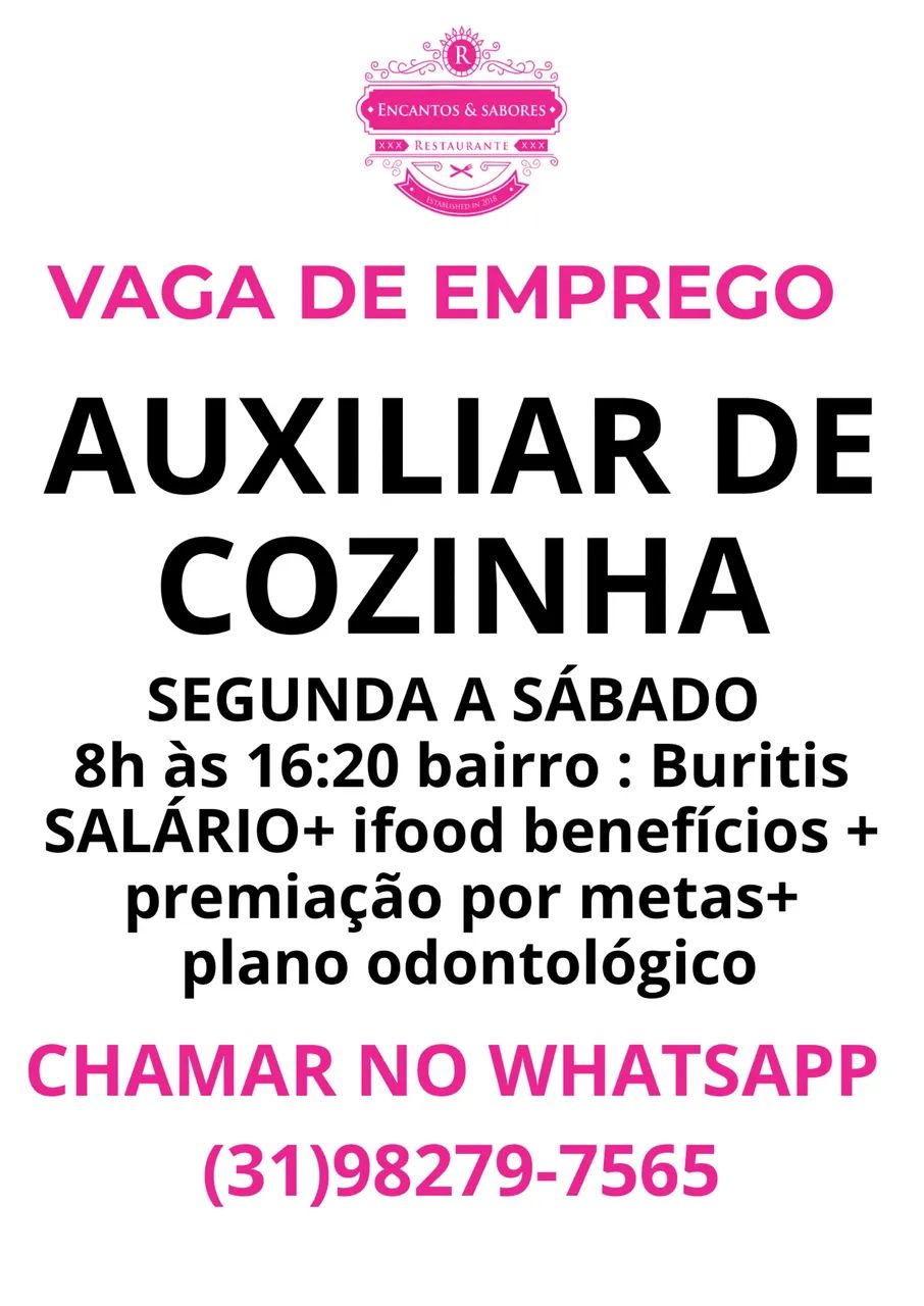 VAGA DE EMPREGO