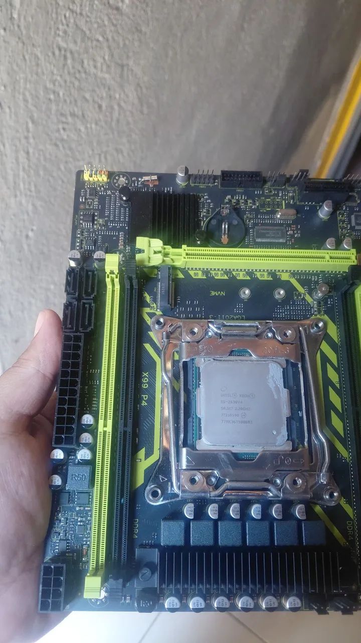 Kit Motherboard X99 P4 + Processador Intel Xeon E5-2630 v4 - Foto 4
