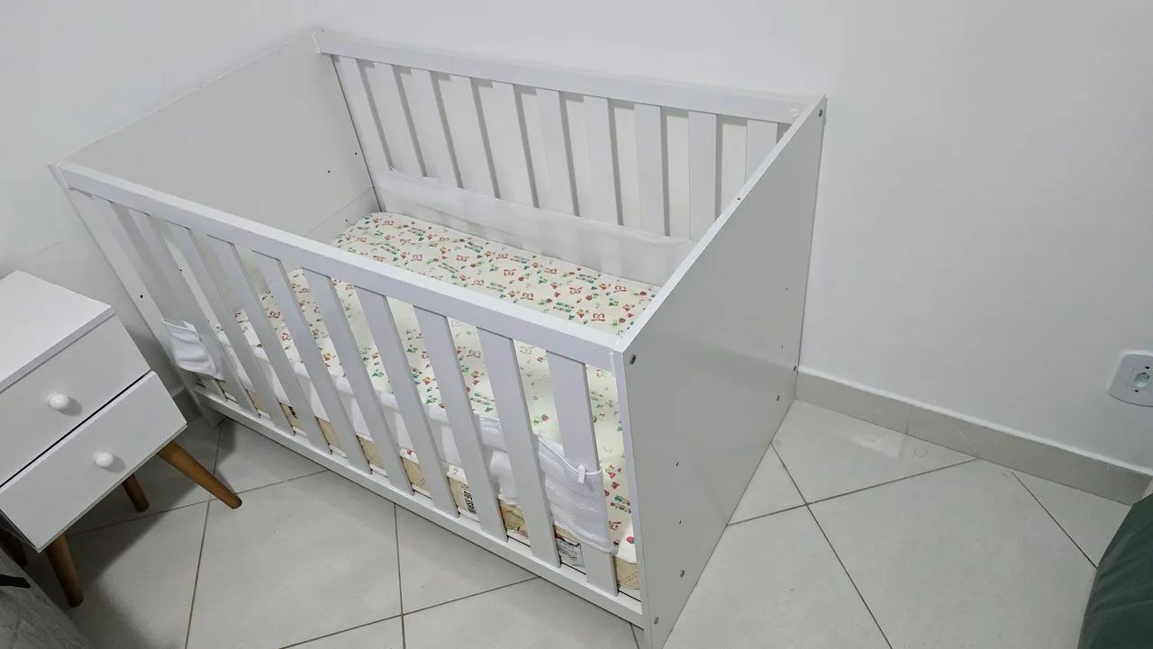 Berço branco unisex - Foto 3